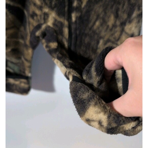 Columbia Camo Fleece One Piece 12 Months Outfit Cute - Fold Over Hands & Feet - Picture 7 of 8